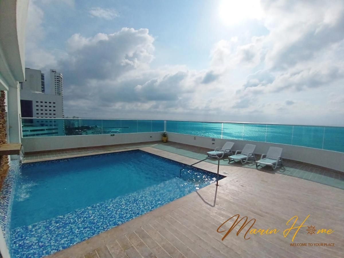 2br Oceanfront - Direct Access - Modern And Spacious - 6th Floor Apartment Cartagena